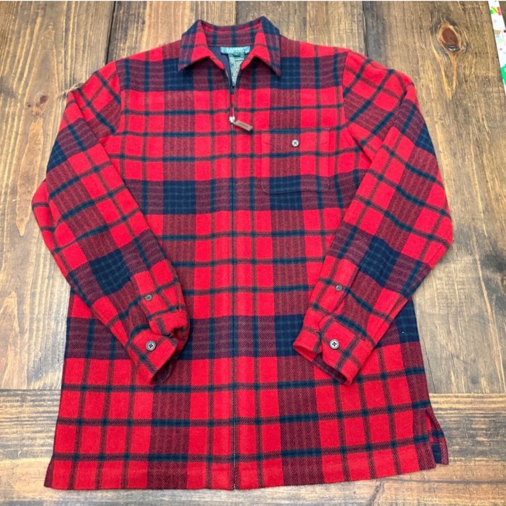 Ralph Lauren tartan wool jacket